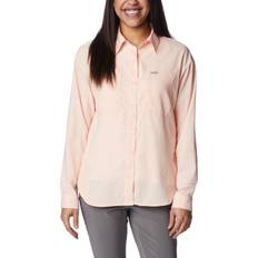 Columbia langarmshirts silver ridge utility orange damen