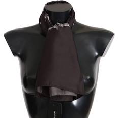 Dolce & Gabbana Silk Scarf Wrap Luxe Brown