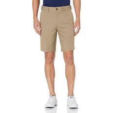 Beige - Golf Clothing PGA tour Flat Front Waistband Golf Shorts - Chinchilla Beige