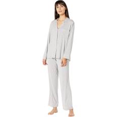 eberjey Gisele PJ Set Heather Grey/Sorbet Pink Women's Pajama Sets Gray