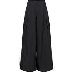 Palm Angels Women Clothing Palm Angels Wide Leg Fit Parachute Cargo Pants - Black