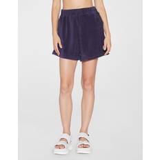 Moncler Shorts Moncler Velvet Patch Logo Shorts - Blå/Marineblå