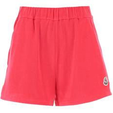 Moncler Men Shorts Moncler Cotton Sponge Straight Cut Elastic Band Shorts - Pink