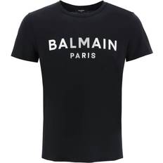 Balmain T-shirts Balmain Metallic Logo T-Shirt Black