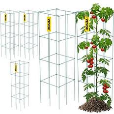 Supports de Plantes d'Intérieur VEVOR Cage De Support Pour Plantes À Tomates 3,8 Pieds Vert