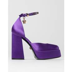 Purple - Women Heeled Sandals Versace Heeled Sandals Woman colour Violet