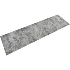 Polyamid - Sort Tæpper vidaXL Køkkentæppe 45x150 betondesign vaskbart Grå, Sort