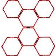 Rød Gulvbeskyttelse Pure2Improve Hexagon Agility Grid [Levering: 2-3 dage]