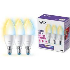 Kroner Lyskilder WiZ Candle 4.9W E14 Tunable White 3-pack Verfügbar 4-6 Werktage Lieferzeit