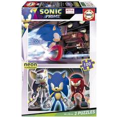 Rompecabezas Educa Puzzle 2x100 19629 SONIC