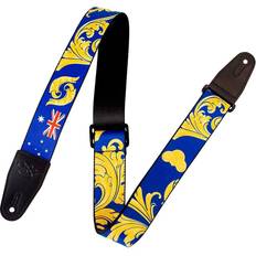 Gold Straps Levy's Nita Strauss Signature Polyester Guitar Strap Blue/Gold