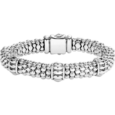 Lagos Caviar Rope Station Bracelet - Silver