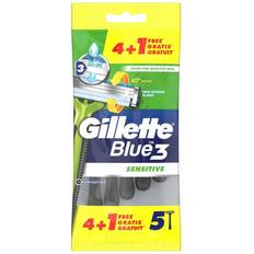 Barberskrabere på tilbud Gillette Barberblade Blue Sensitive 5 enheder