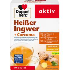 Doppelherz heißer Ingwer + Curcuma Beutel