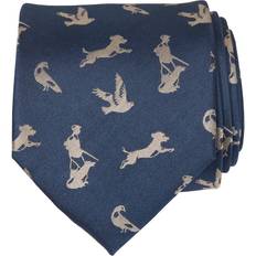 Blåa Slipsar Chevalier Hunter Silk Tie