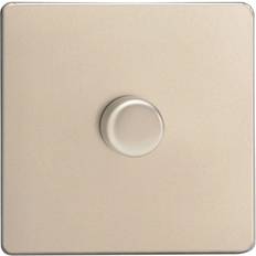 Varilight 2 Way Single Silver Effect Dimmer Switch