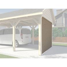 Beige Carports Weka Achterwand Carports Hout 28 mm