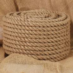 Fils et Fournitures de Couture vidaXL Corde De Jute 50 M De Long 24 Mm Dik Jute153768