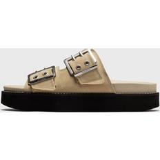 Ganni Chaussons et Sandales Ganni Wide Welt Chunky Buckle Flat Sandal - Beige