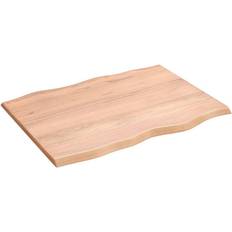 Naturfarvet Bordplader vidaXL 80x60x2 behandlet massivt Bordplade