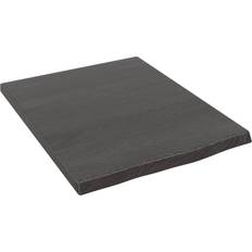 vidaXL Mörkbrun 40 x 50 x 2 cm Behandlad Massiv Ek Vägghylla