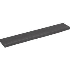 vidaXL Dunkelgrau 60x10x2 Massivholz Eiche Behandelt Wandregal