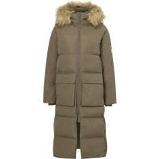 Svea Kappor & Rockar Svea W. Loose Fur Hood Coat Mole