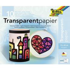 folia Transparentpapier farbsortiert 42 g/qm 10 Blatt