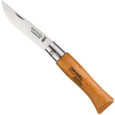 Carbon steel kniv Opinel No.4 Non-Locking 5cm Carbon Steel Blade Pocket knife