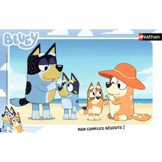 Puzzles NATHAN Jeu Bluey à la plage Bluey Ravensburger