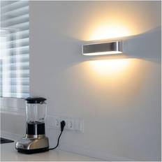SLV Vägglampa Ossa 300 R7s 118 mm Borstad Alu/Vit Väggarmatur