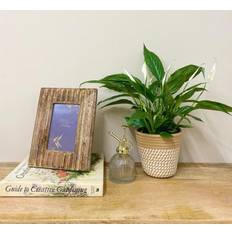 Something Different 4X6In Ribbed Wooden Uk Shipping Photo Frame