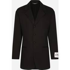 Dolce & Gabbana Damen Oberbekleidung Dolce & Gabbana Blazer aus Baumwoll-Gabardine Schwarz