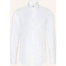 HUGO BOSS 4XL Shirts HUGO BOSS Slim-Fit Shirt In Stretch-Cotton Twill - White