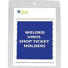 Ergonomic Office Supplies C-Line Vinyl Shop Ticket Holders, Both Sides Box 80046