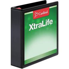 Cardinal 26321 ClearVue XtraLife Slant-D Presentation Binder, 2' Capacity, Black