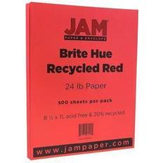 Red Plotter Paper Jam Paper Colored 24lb Recycled 500