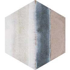 Tiles Matter Hex Stone Look Wall & Floor Tile - blue 9.0 H 7.88 W 0.31 D in