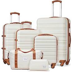 Hard - TSA Lock Luggage Long Vacation LV400002 - Set of 6