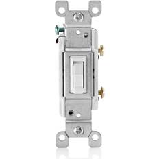 Drivers Leviton 3000627 15 amps Single Pole protective Treated Toggle Switch White