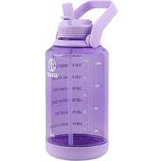 Water jug with straw Takeya 64oz Tritan Motivational Straw Lid Water Bottle 64fl oz