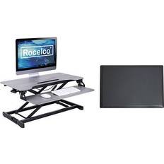 Dual monitor standing desk converter Rocelco Standing Desk Converter