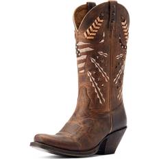 Shoes Ariat Ladies Americana Sq Toe Boots Tan