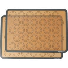 Amazon Basics Silicone Macaron 2 Piece Set 41.9 cm x 29.5 cm Baking Mat
