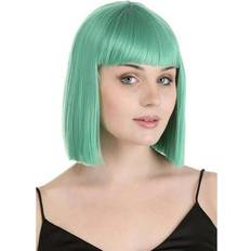 Cheap Perruques Courtes Adult Teal Green Bob Wig Blue