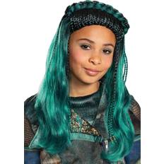 Black Long Wigs Disguise Descendants Uma Wig for Girls Black/Green