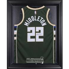 Milwaukee Bucks Black Framed 2021 NBA Finals Champions Logo Jersey Display Case