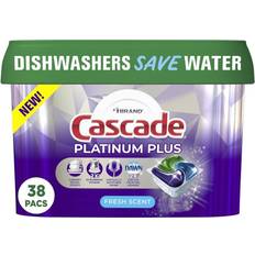 Cleaning Equipment & Cleaning Agents Cascade Fresh Platinum Plus Action Pacs Dishwasher Detergents