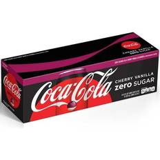 Vanilla Soda Pop Coca-Cola 12-Pack Zero Sugar Cherry Vanilla