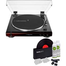 Audio technica at lp60x Technika AT-LP60X Belt-Drive Stereo Turntable Brown with Cleaner Kit